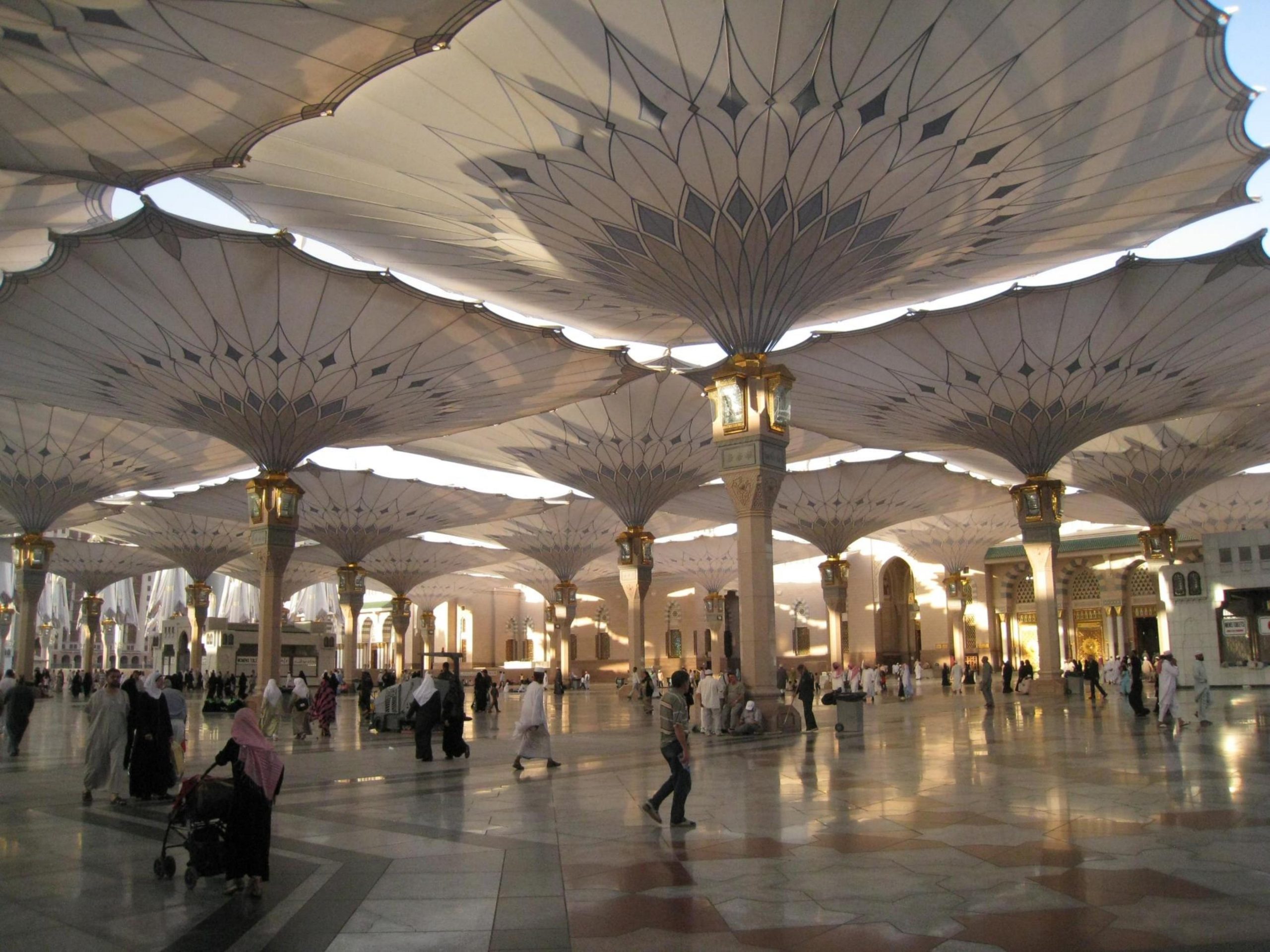 Madinah Haram Piazza Shading Project