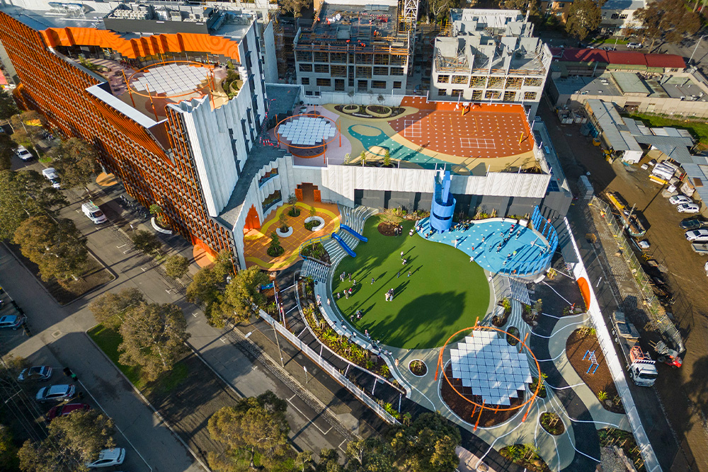 North Melbourne Circle Shade Structures