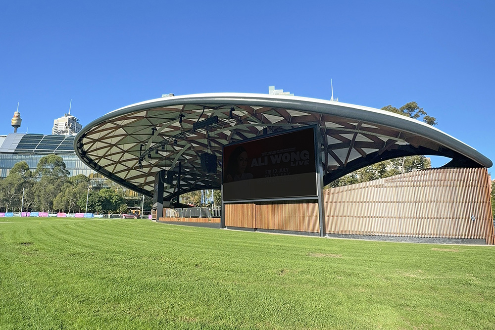 Tumbalong Green Amphitheatre Roof